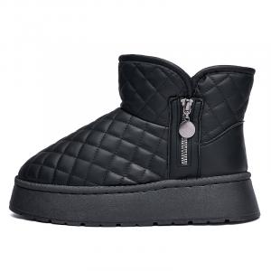 Теплые износостойкие нескользящие короткие ботинки женские KAISER, черный