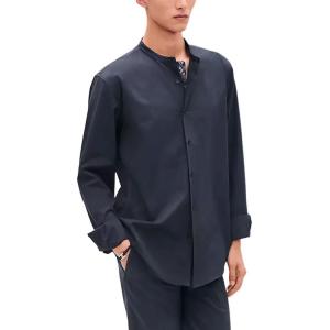 HERMES Мужская рубашка темно-серого цвета