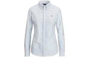 Полосатая оксфордская рубашка Polo Ralph Lauren, белый