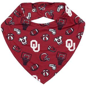 Детский нагрудник Crimson Oklahoma Sooners All Over Print Zoozatz