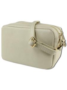 Наплечная сумка Toscanto Umhängetasche Leder beige ca. 22cm