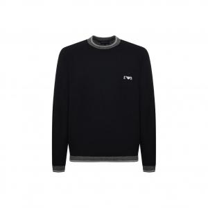 Мужской свитер FW25 Emporio Armani, черный