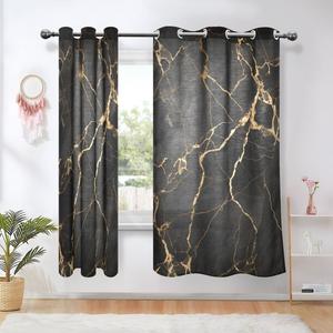 Шторы с люверсами Orezi, черный