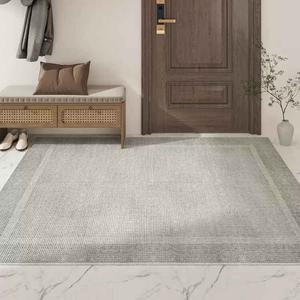 AOVOC Ковер 140x200 см из ПВХ, для входной двери, влагонепроницаемый, нескользящий, обрезной, Huzhou Linen Door Mat-03