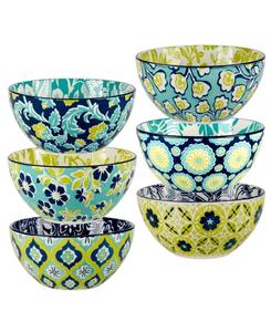Набор из 6 универсальных мисок Tapestry Certified International, цвет miscellaneous