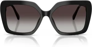 Женские очки Swarovski Sk6049, Black/Gradient Grey