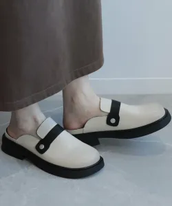 Кожаные туфли на платформе в стиле тапочек Aimoha - Select -, цвет Off White