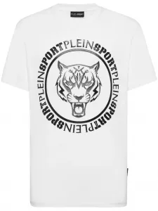 Футболка с принтом Carbon Tiger Plein Sport, белый