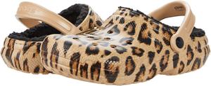 Сабо Crocs Zappos x Crocs Clueless Exclusive: ‘The Amber’ Classic Lined Clog, Leopard, or Whatever