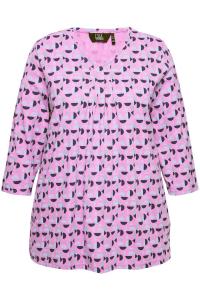 Топ Ulla Popken Shirt, фиолетовый