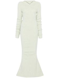 Платье макси Luna Rick Owens, зеленый