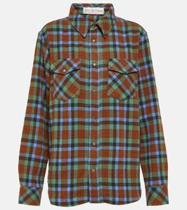 Кашемировая рубашка в клетку moss в клетку тартан God'S True Cashmere, мультиколор