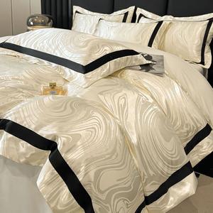 LUOLAI HOME Комплект постельного белья 1.5-спальный, 4 предмета, пододеяльник 200x230 см, цвет ivory white