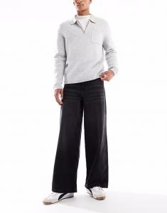 Свободные джинсы черного цвета Asos Design