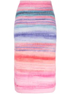 Юбка из толстого трикотажа с начесом Missoni, розовый