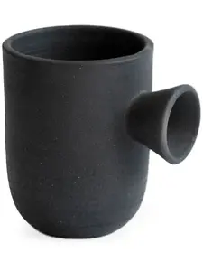 Глиняная ваза Charred Cup (13 см) Origin Made, черный