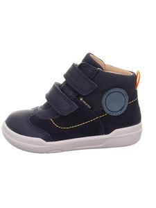 Superfit Кожаные первые прогулочные туфли "Superfree" темно-синего цвета