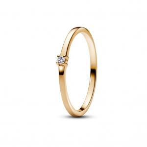 Кольцо Pandora Era Lab-grown Diamond Single Stone Ring 0.03 carat tw 14k Gold, золото