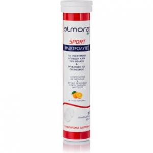 Plus Sport Electrolytes с кальцием, магнием и Citrus Sinensis - 20 шипучих таблеток для повышения гидратации Almora