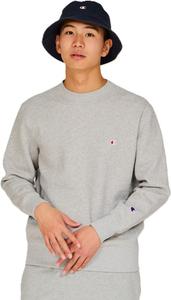 Мужская толстовка с длинными рукавами Champion C3-W005Z, с логотипом One Point и круглым вырезом, серый