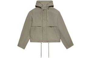 AMI Paris Куртка из шерсти с логотипом-нашивкой AMIPARIS, цвет тауп