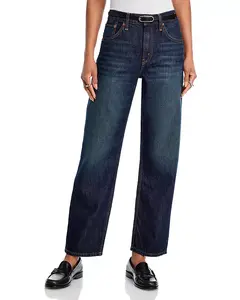 Джинсы Ollie с высокой посадкой, практически новые. Re/Done, синий