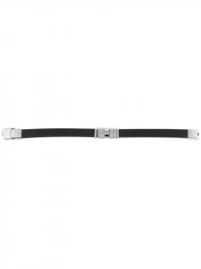 Adeliás Мужской кожаный браслет, 21 см, черный