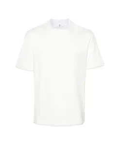 Многослойная хлопковая футболка Brunello Cucinelli, белый