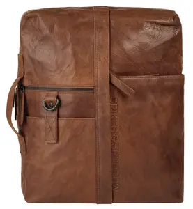 Портфель Spikes & Sparrow, натуральная кожа, цвет Cognac