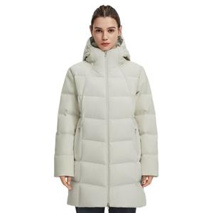 Женская тренировочная пуховая куртка DESCENTE, светло-серый