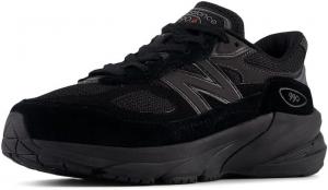 Детские кроссовки New Balance 990 V6 на шнуровке, черный