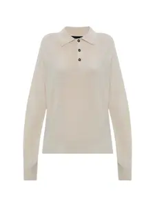 Трикотажное поло на пуговицах Dsquared2, бежевый