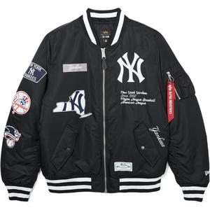 Бейсбольная куртка Alpha Industries Co branded By Alpha Industries FW25 Unisex New Era, черный