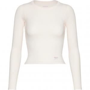 Футболка с длинными рукавами и ребристым узором Alexander Wang, светло-розовый