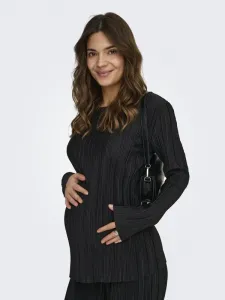 Топ с длинными рукавами olmravenna плиссированный Only Maternity, Black