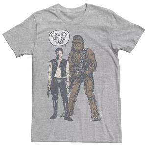 Мужская футболка с рисунком Han Chewie's Got My Back Star Wars