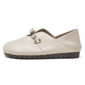 Повседневные однобортные туфли женские OULISASI, Ecru