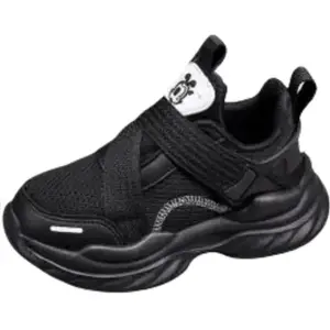 Износостойкие, дышащие, нескользящие, низкие повседневные кроссовки для детей BOBDOG, черный