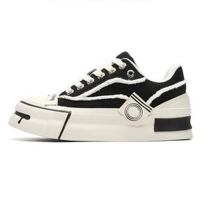 FAPAI Износостойкие низкие кроссовки для скейтбординга Unisex Black