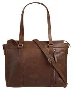 Шоппер BODENSCHATZ, натуральная кожа, цвет Cognac