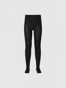 Вязаные колготки HEATTECH (рифленые) Uniqlo, 09 black