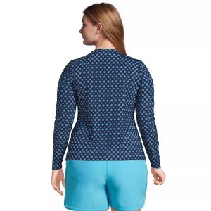 Рашгард больших размеров Lands' End UPF 50 с длинными рукавами Lands' End