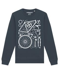 Свитер Watapparel Sweatshirt Fahrradteile, антрацит