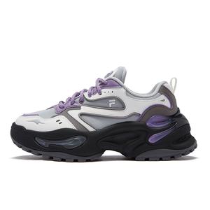 FILA FUSION Женские кроссовки EVA Gummies, устойчивые к истиранию и увеличивающие рост, серо-фиолетовые
