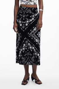 Черная юбка-бандана