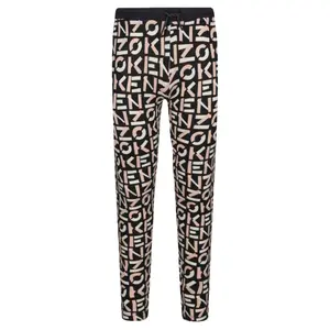 Леггинсы узкого кроя Kenzo Kids, синий