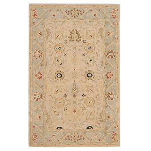 Ковер из шерсти с цветочным рисунком в рамке Anatolia chrissy Safavieh, 183x183 см, круглый