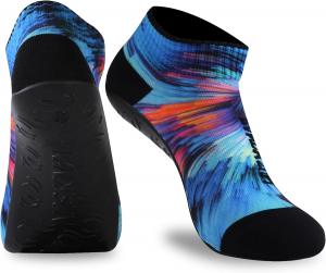 RANDY SUN Пляжные носки для песка с быстросохнущей подошвой, дышащие бесшовные йога-носки с подошвой из ТПЭ, для босых ног, синий