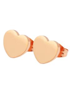 Adeliás Женские серьги - серьги-гвоздики из нержавеющей стали в золотом исполнении