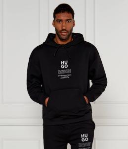 Толстовка HUGO Dflohood Regular Fit, черный